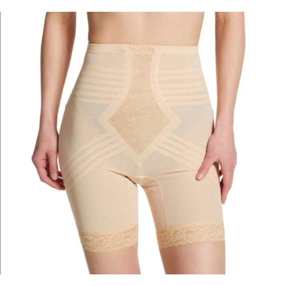 RAGO High Waist Thigh Slimmer Hourglass Shaper Beige L/30 #6209 Shapewear Girdle